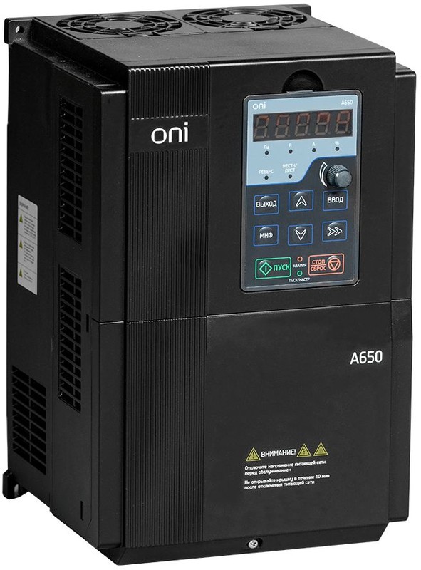 ONI / IEK A650-33E18T — Преобразователь частоты A650 380В 3Ф 18, 5кВт 37А ONI