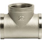 Manufacturer to be confirmed Уточняется — Тройник 1'' вн/вн/вн VRT® никель