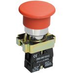 IEK LAY5-BC41 — Кнопка управления LAY5-BC41"Грибок" без подсветки красная 1NO IEK