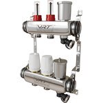 VRT Уточняется — Коллекторная группа VRT® 1'' х 3/4'' (евроконус) 2 вых, авт в/отвод, c расходомерами