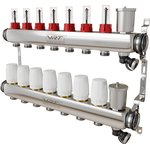 VRT Уточняется — Коллекторная группа VRT® 1'' х 3/4'' (евроконус) 7 вых, авт в/отвод, c расходомерами
