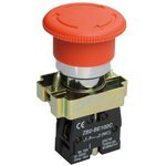 IEK LAY5-BS542 — Кнопка управления "Грибок" LAY5-BS542 1НЗ аварийная с фиксацией красн