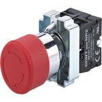 CHINT NP2-BS445 — Кнопка управления "Грибок" NP2-BS445 d30мм (2) 1НЗ+1НО IP40 с фиксацией