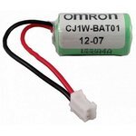 Omron CJ1W-BAT01 (1/2AA) — CJ1W-BAT01 (1/2AA), Фирменный 2 пиновый штекер, Элемент питания литиевый (1шт)