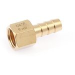 Manufacturer to be confirmed 949021 — 949021 Штуцер резьбовой латунный "мама" 1/4"(F) × ёлочка 9мм