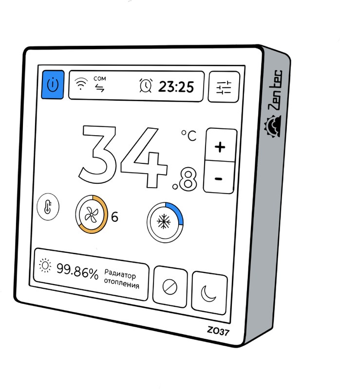 ZenTec Z037-5CO — Контроллер программируемый логический Z037-5СО ZenTec