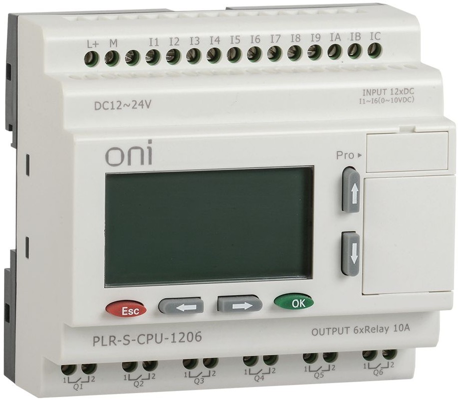 ONI / IEK PLR-S-CPU-1206 — PLR-S-CPU-1206, логическое реле ONI
