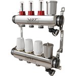 VRT Уточняется — Коллекторная группа VRT® 1'' х 3/4'' (евроконус) 3 вых, авт в/отвод, c расходомерами