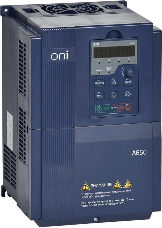ONI / IEK A650-33E15TM — Преобразователь частоты A650 380В 3Ф 15кВт 32А M ONI