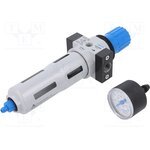 Festo LFR-1/4-D-MINI — LFR-1/4-D-MINI, Регулятор давления; Рабочее давление: 1-16бар; 1400л/мин; 40мкм