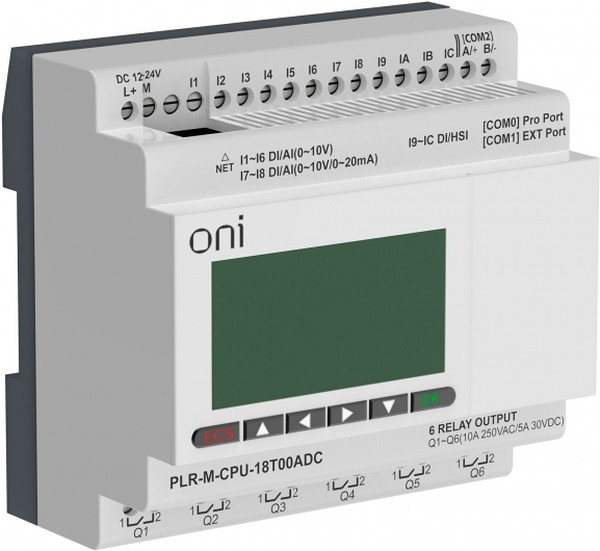 ONI / IEK PLR-M-CPU-DI12-DO06 — PLR-M CPU DI12/DO06(T), логическое реле ONI