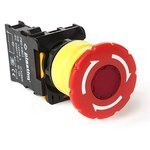 PLASTIM PB0-AS542 — PB0-AS542 - Кнопка управления "Грибок" 40мм с фиксацией, 1NC (Красный) Plastim