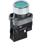 IEK LA167-BWF3371 — Кнопка управления LA167-BWF3371 d=22мм RC 1NO с подсветкой зеленая IEK