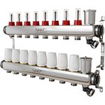 VRT Уточняется — Коллекторная группа VRT® 1'' х 3/4'' (евроконус) 8 вых, авт в/отвод, c расходомерами