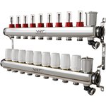 VRT Уточняется — Коллекторная группа VRT® 1'' х 3/4'' (евроконус) 9 вых, авт в/отвод, c расходомерами