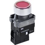 IEK LA167-BWF3472 — Кнопка управления LA167-BWF3472 d=22мм RC 1NC с подсветкой красная IEK