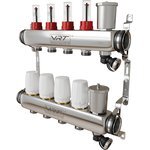 VRT Уточняется — Коллекторная группа VRT® 1'' х 3/4'' (евроконус) 4 вых, авт в/отвод, c расходомерами