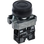 IEK LA167-BP21 — Кнопка управления LA167-BP21 d=22мм 1NO черная IEK